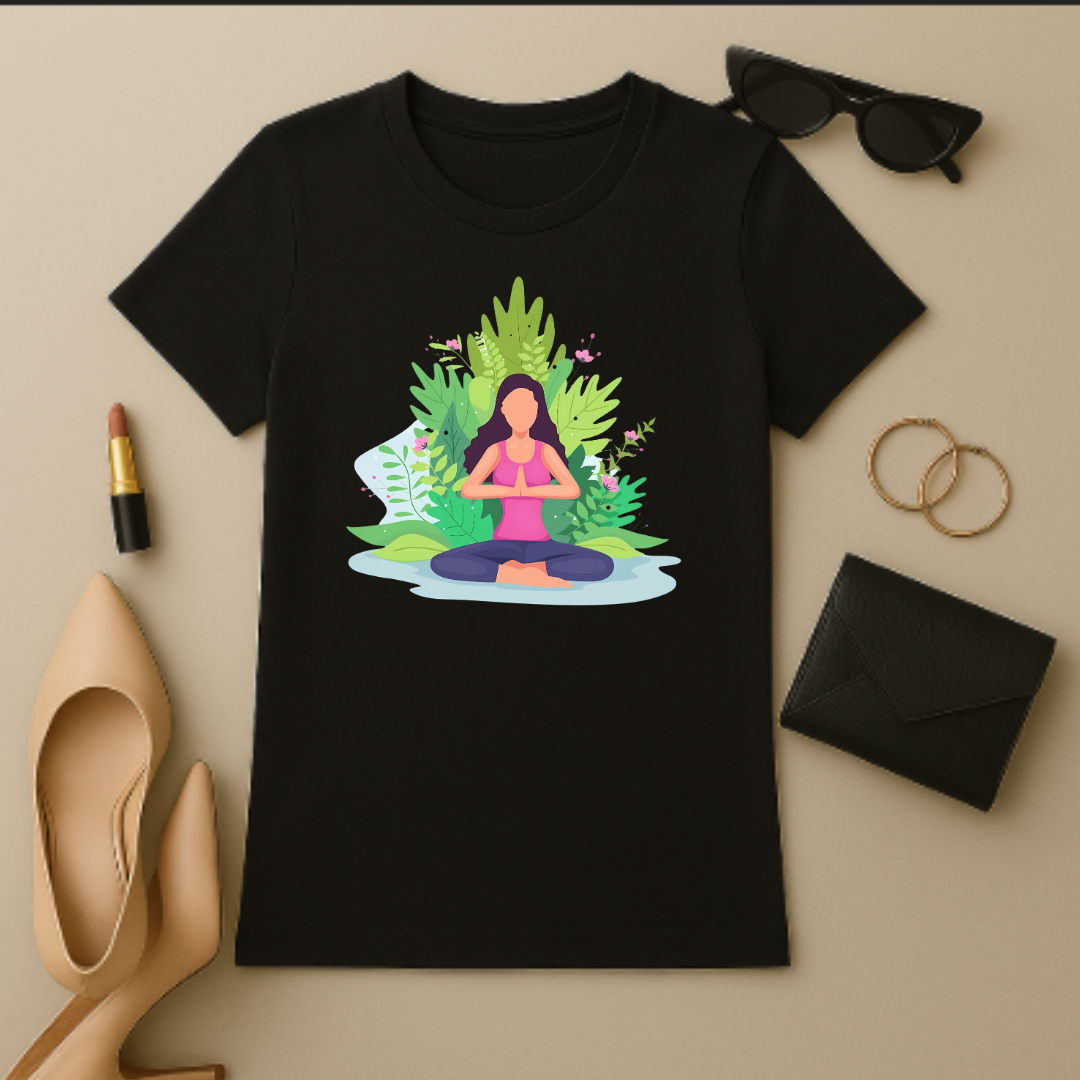 Yoga day special- Meditating women