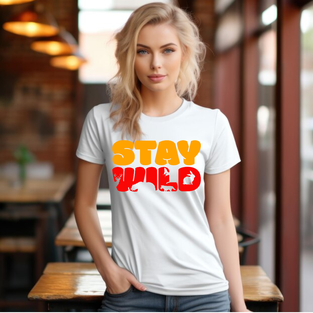 Stay wild with animal silhouettes- Women's Thsirt