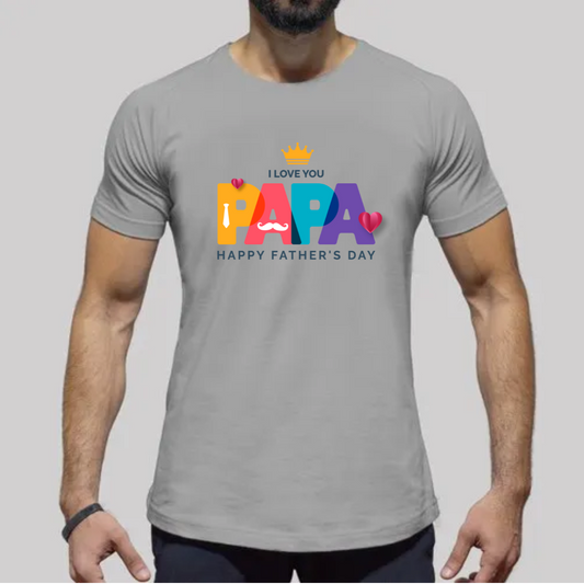 Fathers day special-  Love you papa- Men's tshirt