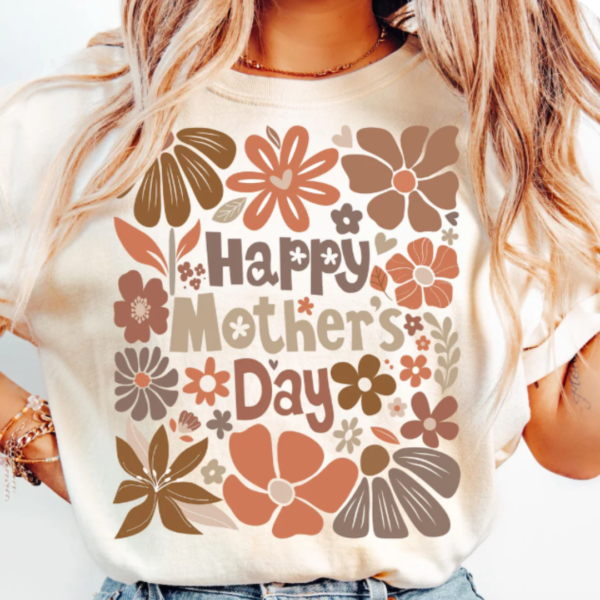 Happy Mother's day- Elegant floral- Special Mother's day Tshirt - Image 4