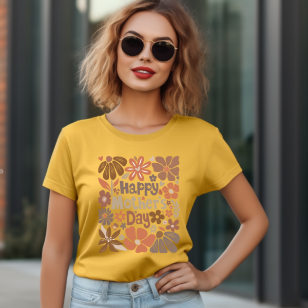 Happy Mother's day- Elegant floral- Special Mother's day Tshirt - Image 10