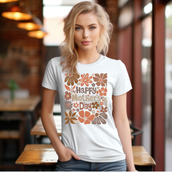 Happy Mother's day- Elegant floral- Special Mother's day Tshirt - Image 5
