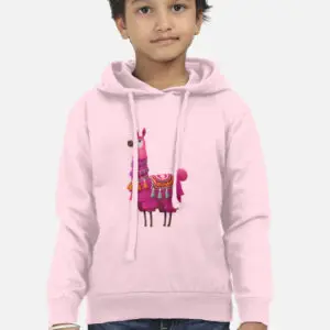 Cute Llama Print-Premium Kids Hoodie