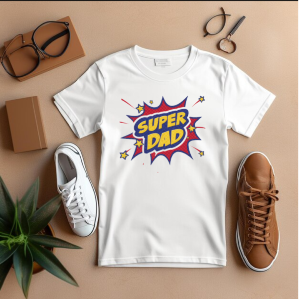 Super dad- Fathers day special- Men's T shirt - Image 4