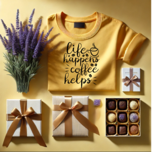 Life happens coffee helps- Women's tshirt