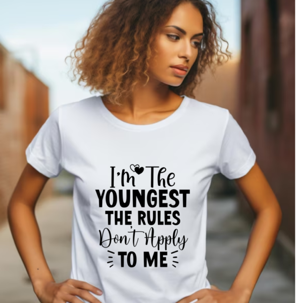 Youngest Sister- Women Tshirt - Image 4