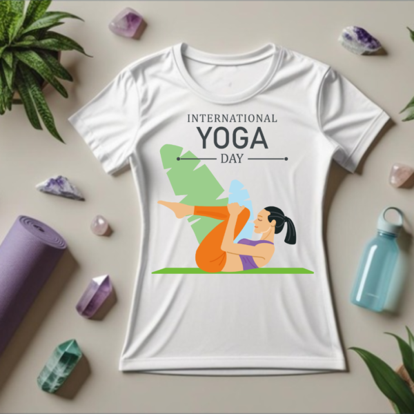 International yoga day- Women's Premium Tshirt - Image 2