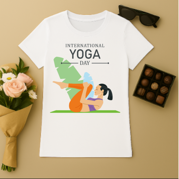 International yoga day- Women's Premium Tshirt - Image 3