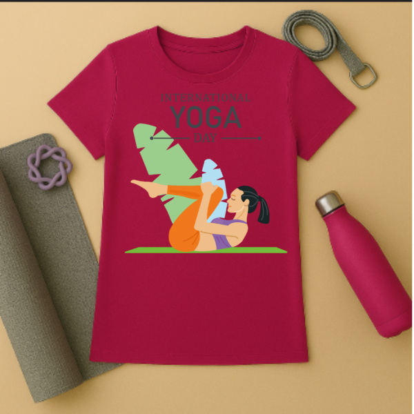 International yoga day- Women's Premium Tshirt - Image 8