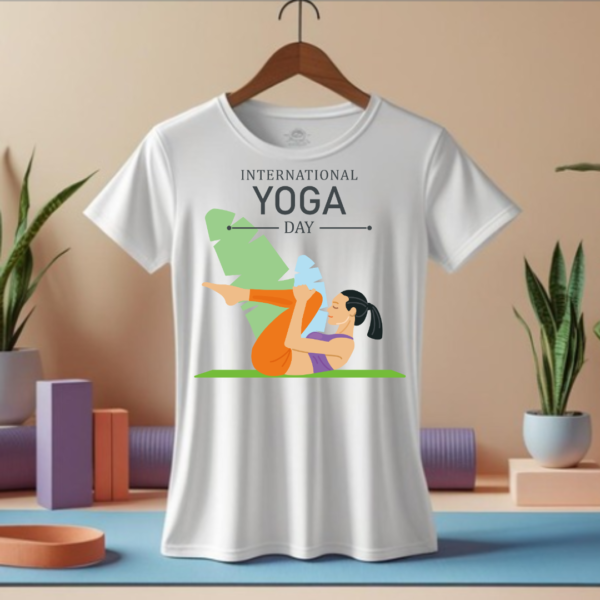 International yoga day- Women's Premium Tshirt - Image 5