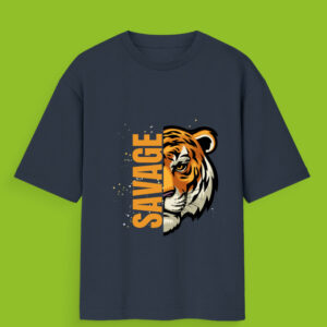 Savage Lion Face Unisex Oversized T-Shirt