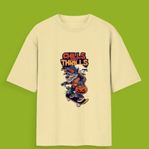 Halloween Chills and Thrills Unisex OversizedT-Shirt